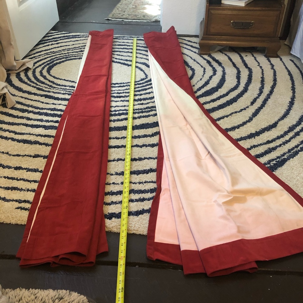 ***SOLD***Red curtains black out